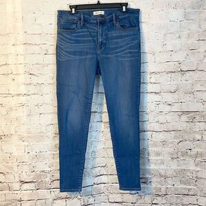 Madewell Skinny Jeans Ankle Length Roadtripper Medium Wash Blue Womens Size 32